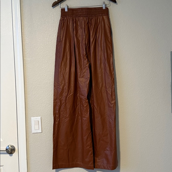 Simonett Women’s Brown Wide Leg Baggy Comma Pants High Rise‎ Medium - Picture 8 of 14